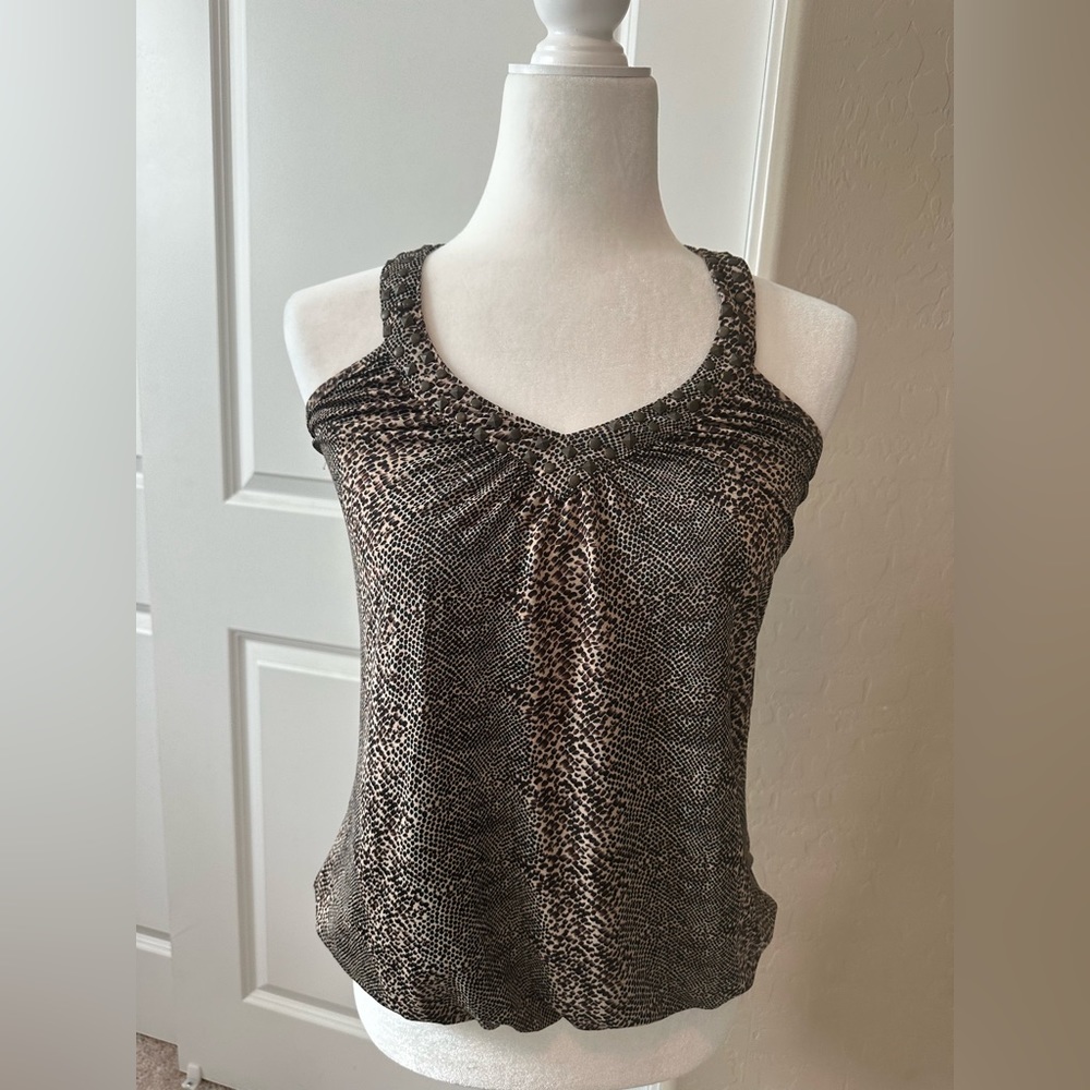 ♥️ SIREN LILY ANIMAL PRINT HALTER TOP